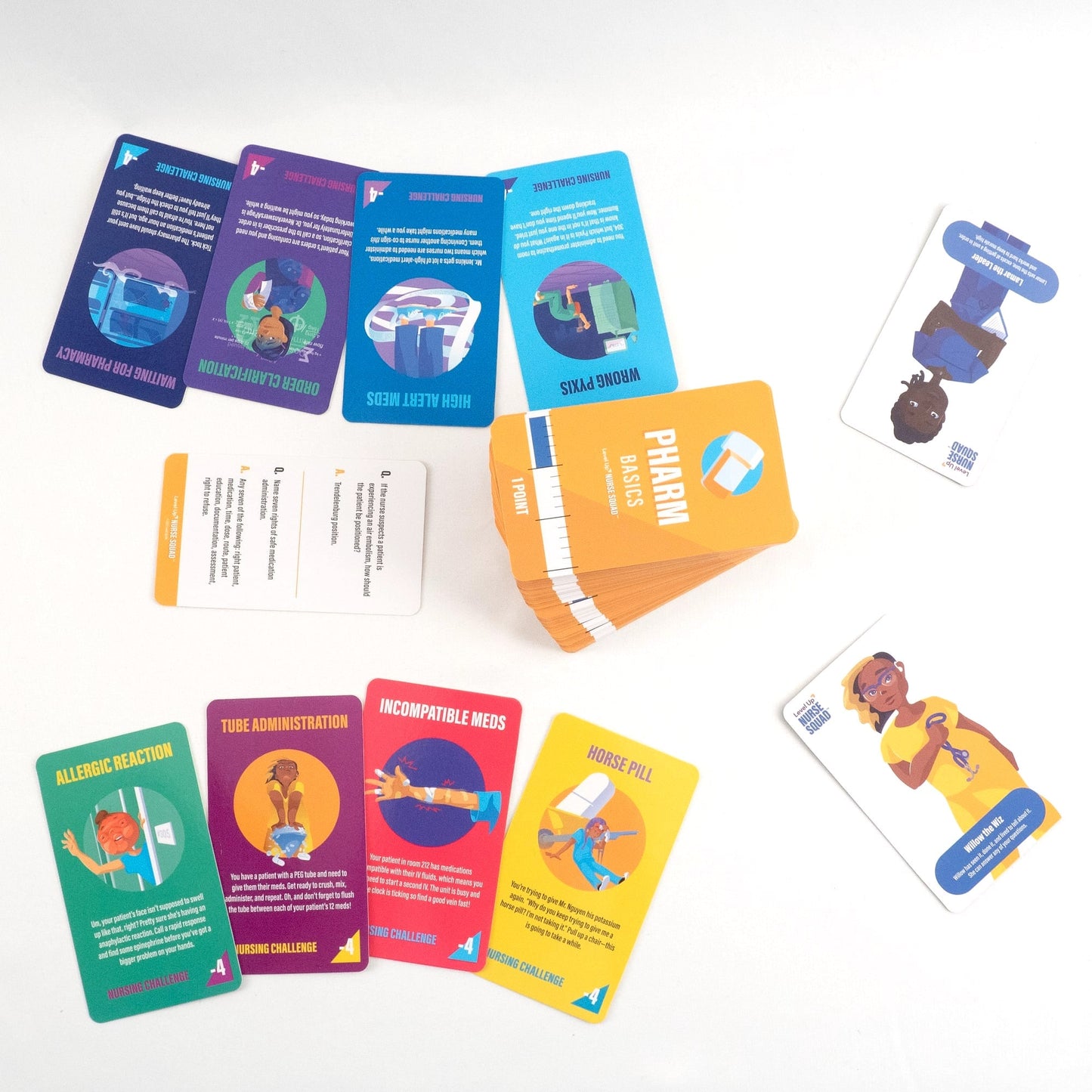 Level Up Nurse Squad - Pharmacology - Card Game - LevelUpRN