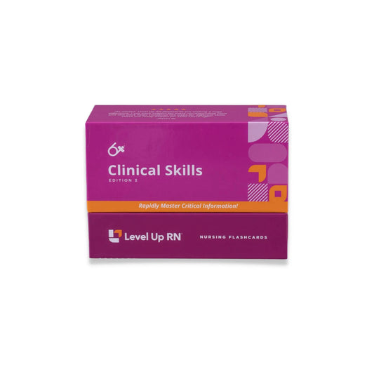 front view of Clinical Skills - Nursing Flashcards