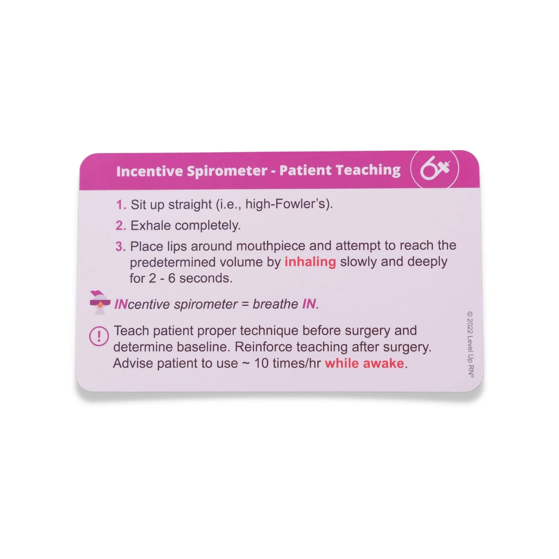 card back view of Clinical Skills - Nursing Flashcards