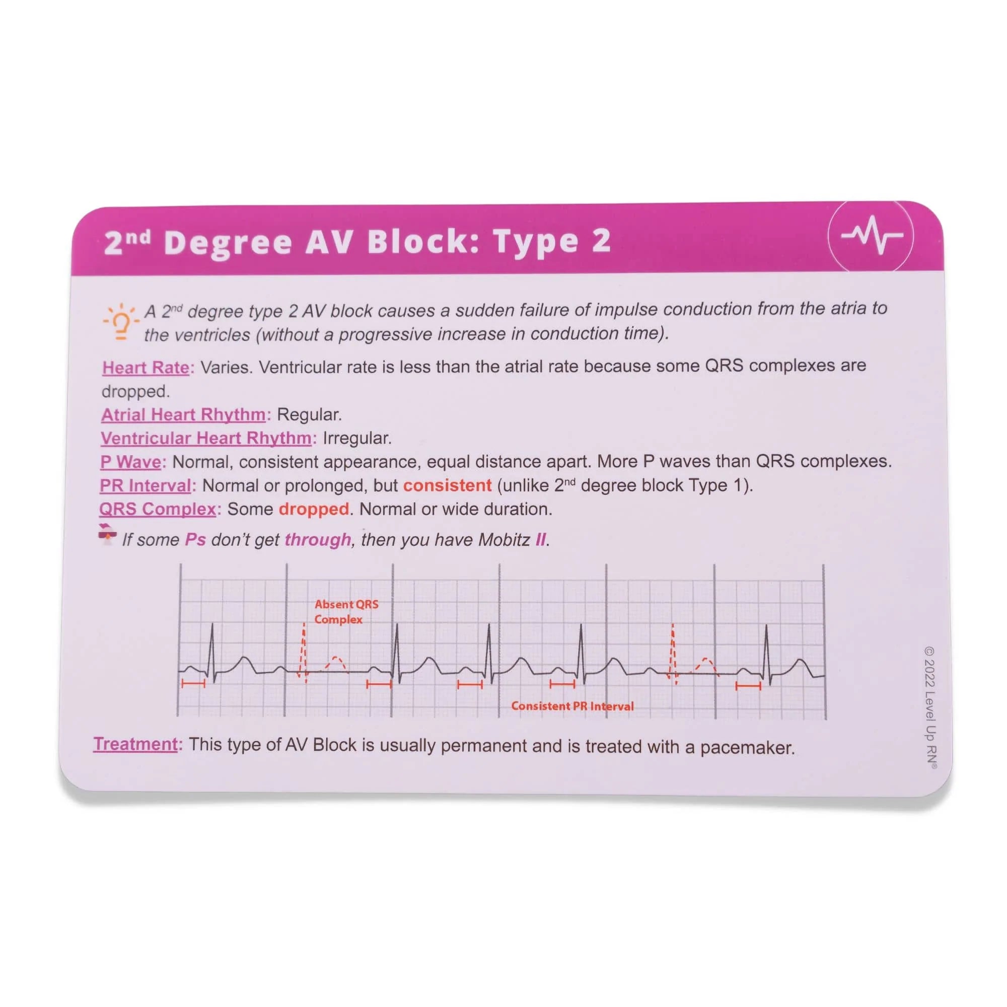 card back view of EKG Interpretation - Nursing Flashcards