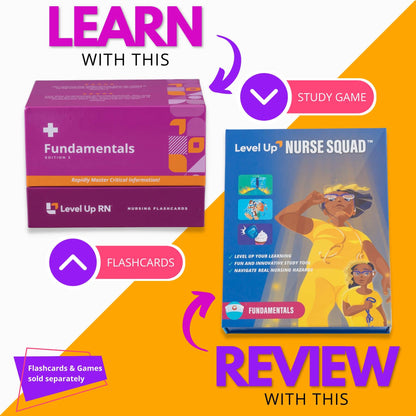 Learn with the flashcards, review with the study game (sold separately)
