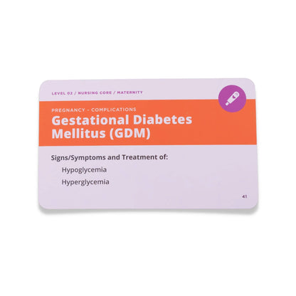 card front view of Maternity Nursing - Flashcards