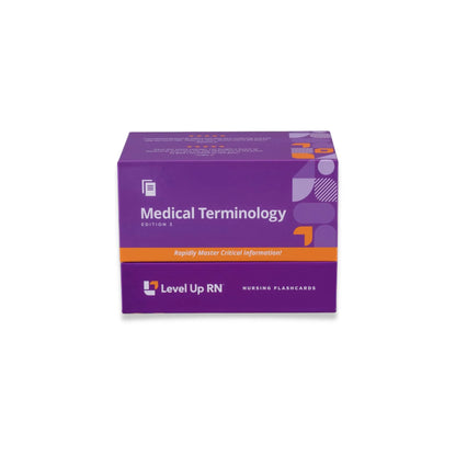 front view of Medical Terminology and Abbreviations - Nursing Flashcards