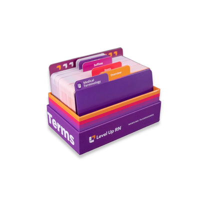 open view of Medical Terminology and Abbreviations - Nursing Flashcards