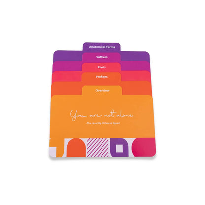 tabs view of Medical Terminology and Abbreviations - Nursing Flashcards