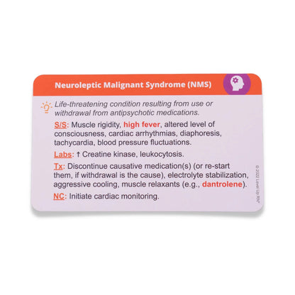 card back view of Psychiatric Mental Health - Nursing Flashcards
