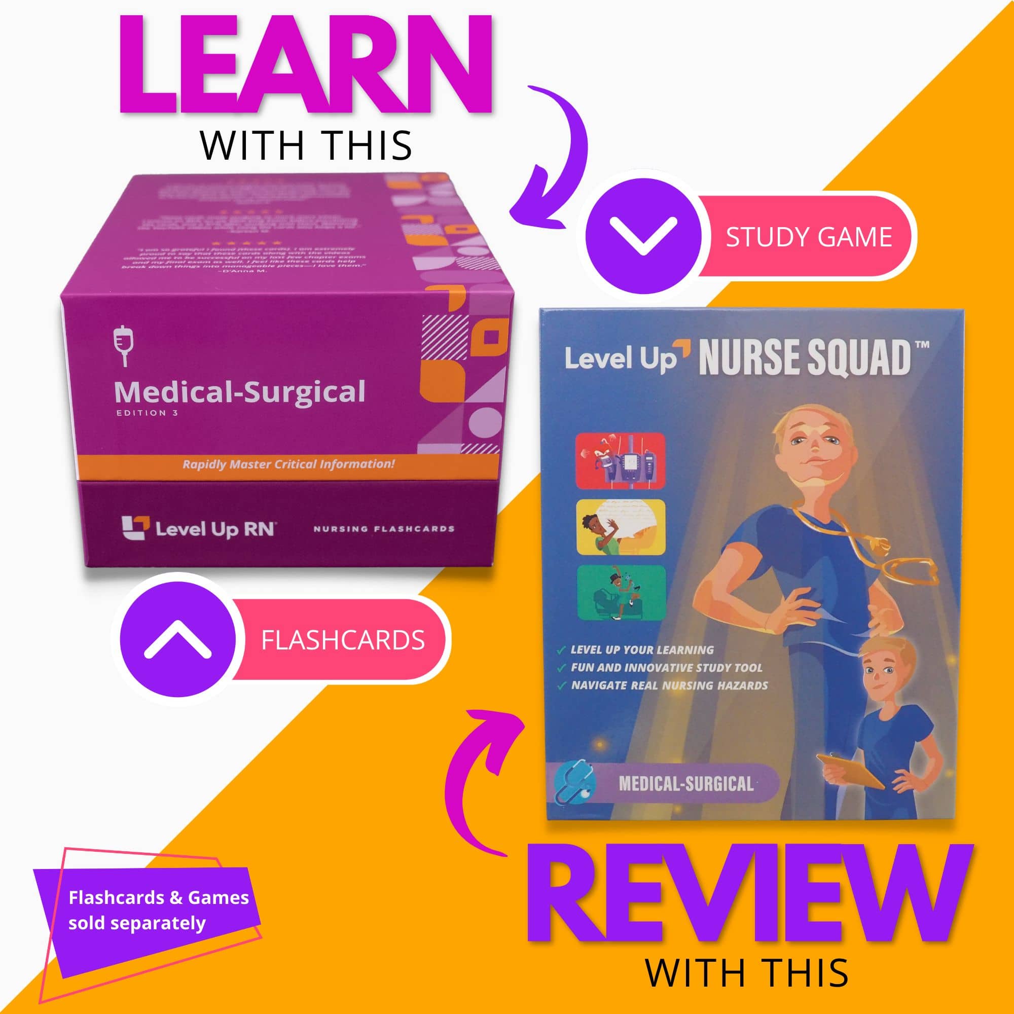 Medical-Surgical Nursing - Level Up Nurse Squad Card Game - LevelUpRN