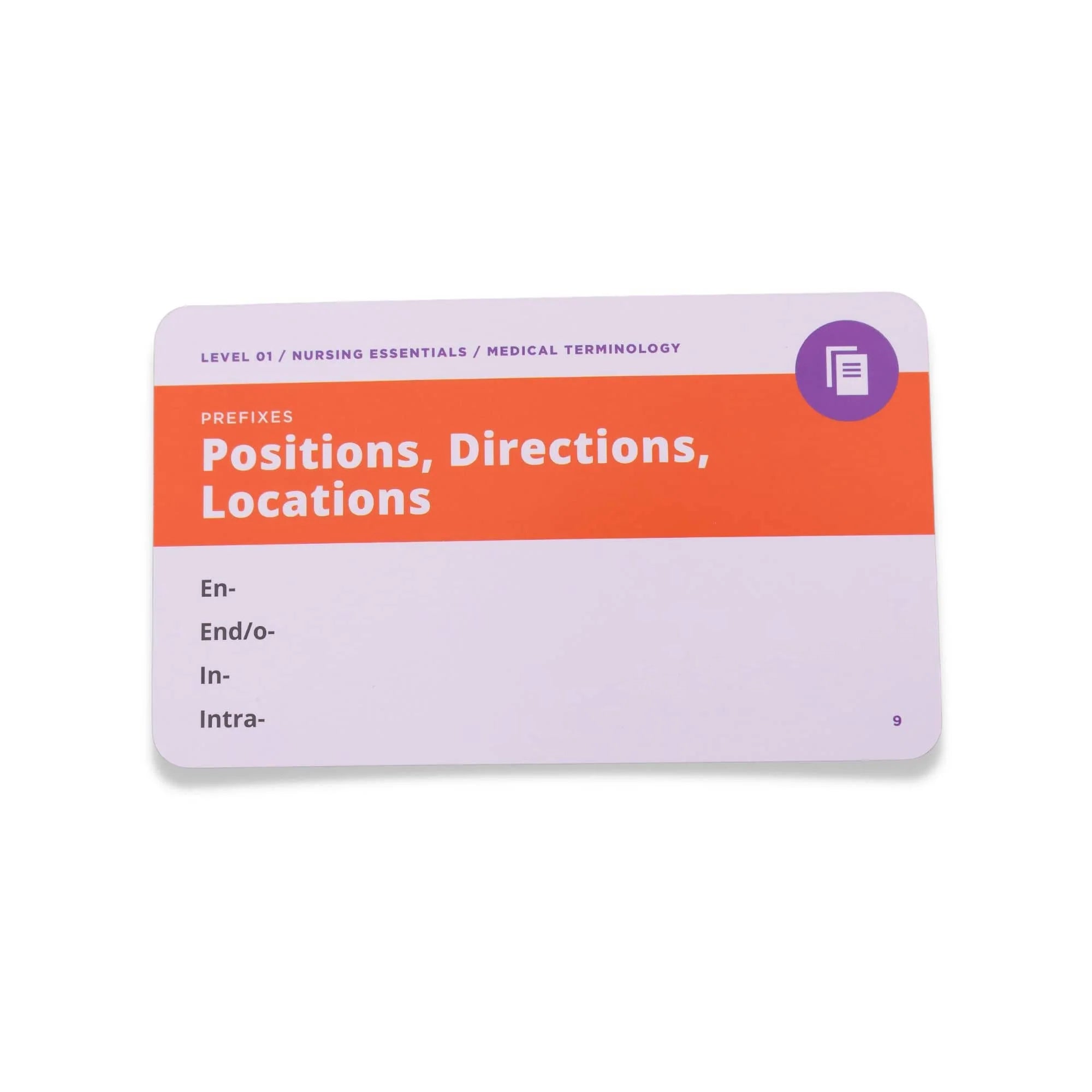 card front view of Medical Terminology and Abbreviations - Nursing Flashcards