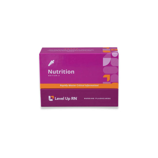 front view of Nutrition Essentials - Nursing Flashcards